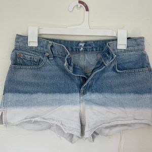 7 for all mankind ombré Jean shorts